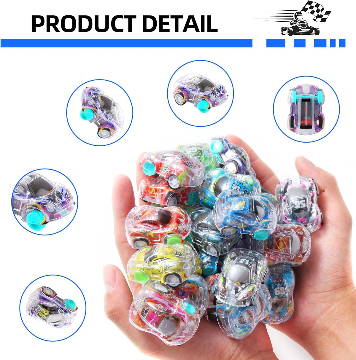 50 Pcs Mini Pull Back Cars Set - image 3