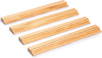 Yellow Mountain Imports chestnut wooden mahjong racks with magnetic pushers, set of 4, 18 inches - view 12