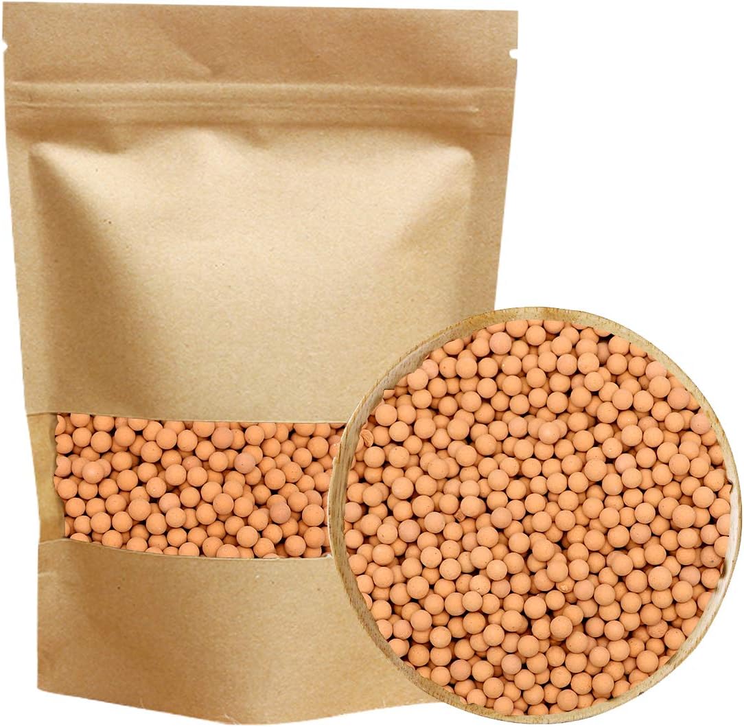 River Rocks Stones Natural Decorative Mixed Color Pebbles Fish Tank - 2.2 lb / Clay Pebbles
