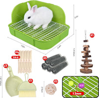 RUBYHOME Rabbit Litter Box Toilet - Green - image 2