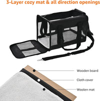 Amazon Basics Airline Approved Soft-Sided Mesh Pet Travel Carrier - 20.0"L x 12.0"W x 12.0"H / Without Wheels - image 2