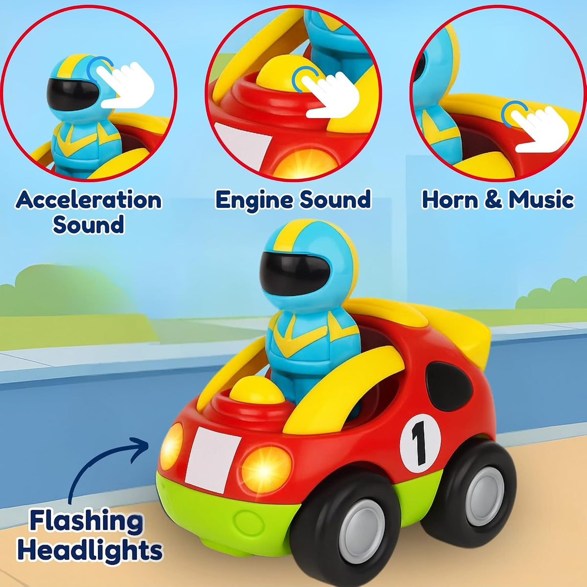 Toddler Remote Control Train - Race Car - image 2