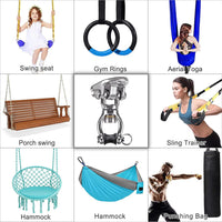 SELEWARE Silent Bearing Swivel Swing Hanger Stainless Steel Swing - Silver: 360° Bearing Swing Hanger ( 1 Pack ) - image 4