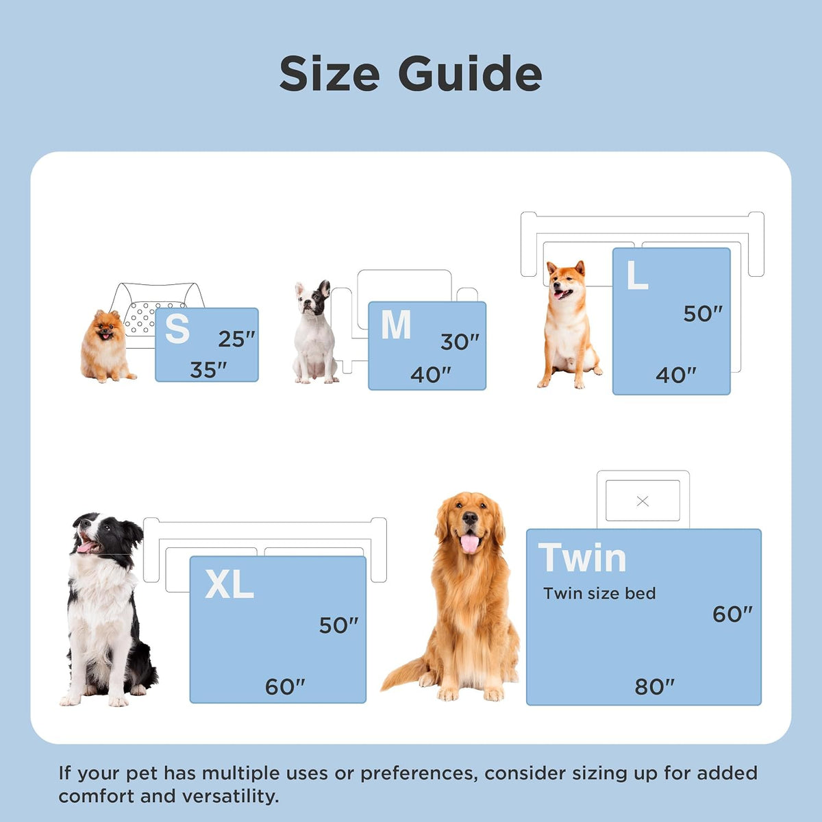 Bedsure Breathable Lightweight Cooling Blanket for Small Dogs - XL(50x60") / Pearl Grey - image 3