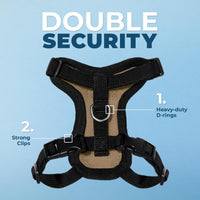 Voyager Escape-Proof Step-in Harness & Leash, Moss Green - Army/Black Trim / XXXS (Chest: 10.5 - 13") - image 2