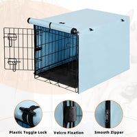 X-ZONE PET Dog Crate Cover Waterproof Kennel Cover - 30.0"L x 19.0"W x 21.0"H / Blue - image 4