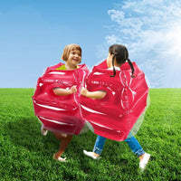 SUNSHINE-MALL 2 pc Sumo Balls for Kids, Bubble Bounce Ball - red+red - image 3