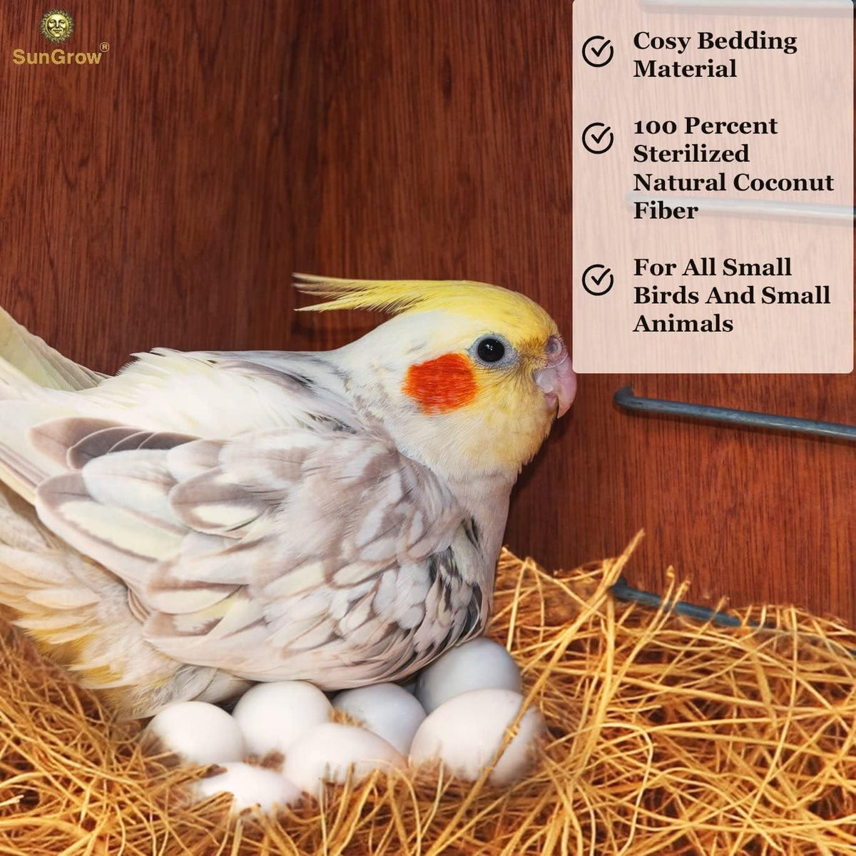 SunGrow Finch Coconut Fiber - Coconut Fiber, 3 ounce - image 3