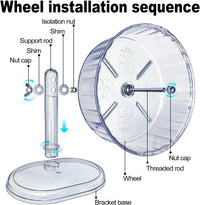 lazYYzal Silent Hamster Wheel - Ф 8.3 inch / White - image 4