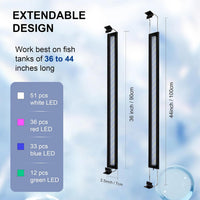 Led Aquarium Light, Full Spectrum Fish Tank Lights, Plants - 36-44 IN - image 2
