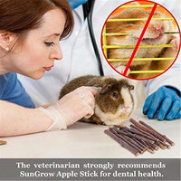 ANDES Rabbit Chew Toys, Pet Bunny Tooth Chew Toys Organic Natural Apple Wood Grass Cake Ideal - 28PCS - image 4