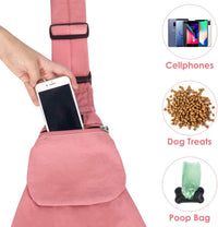 SlowTon Dog Carrier Sling - I-Peach Cotton Fabric / For Pets 6-12lbs - image 4