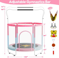 VGMiu 60" Trampoline for Kids - Blue Pink / 5FT - image 2