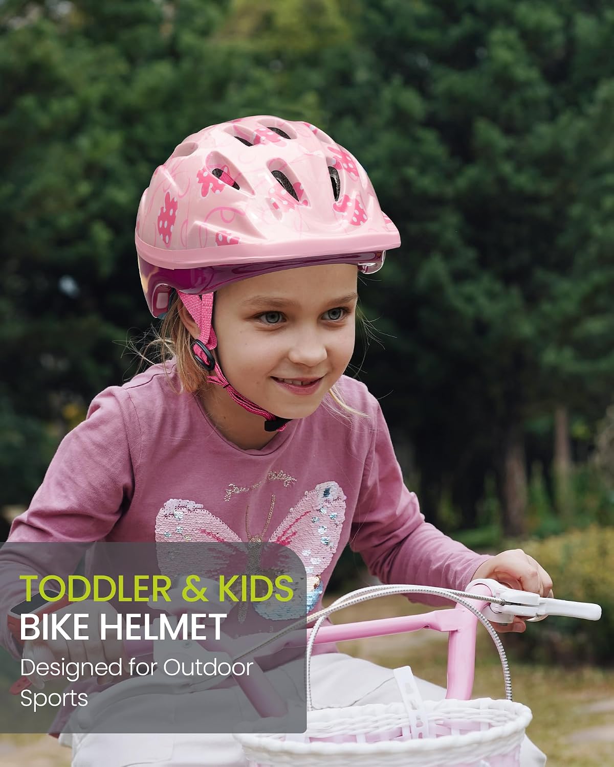 OutdoorMaster Toddler Helmet - Mushroom Pink / Small: 18.9-20.47 in. / 48-52 cm - image 2