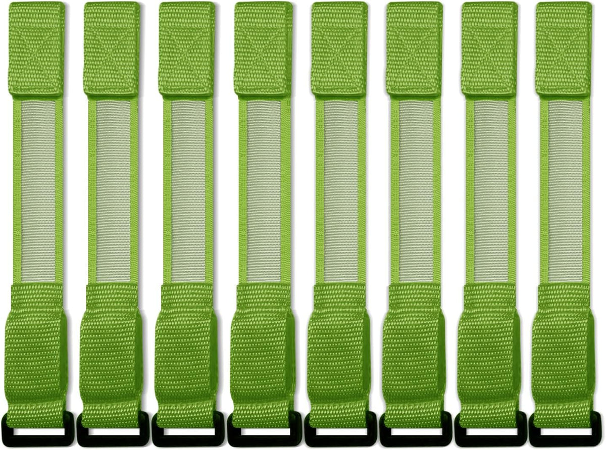M.best 8pcs LED Light Up Bracelets Glow Flashing Wristbands Glow - 8pcs Green - image 4
