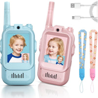 Kids Video Walkie Talkies - blue/pink