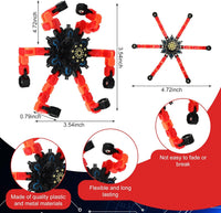 Jerify 40 pack transformable chain robot fidget spinner toys in five bright colors - view 18