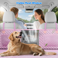 Dog Car Seat Cover for Back Seat - Pink / L - For Cars/SUV/ Sedans/MPV - image 3