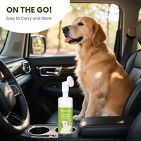 Paw Cleaner for Dogs & Cats, No-Rinse Foaming Pet Foot Washer with Built-in Scrubber Brush for Dirty, Muddy Paws – Suitable for Small, Medium & Large Dogs, Puppies, Kittens (5 fl oz)