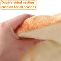 Bunny Bed, Rabbit Bed Carrot Shape, Soft & Machine Washable with Removable Cushion for Guinea Pig Chinchilla Squirrel Hedgehog and Other Small Animals (Carrot Shape)