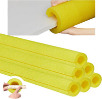 Hanaive jumbo pool noodles, 40 inch hollow EPE foam tubes in black, 4 pack - view 5
