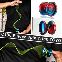 C130 YoYo Professional Responsive Yo yo Bearing for Kids Beginner - Black blue red - image 2