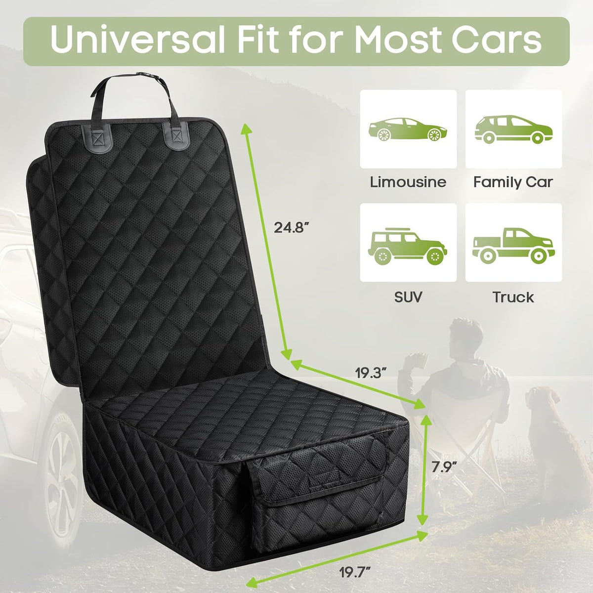 SUV Cargo Liner for Dogs, Waterproof Pet Trunk Cover for SUVs – Essentials for Dogs - 2 Pack - image 2