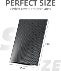 ESTHELLO Cat Litter Mat Honeycomb Double Layer Design 24’’ x 15’’ Gray – Daily Care for Cats - Black / 24x15 Inch - image 2