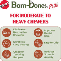 SPOT Bam-Bones Plus T-Bone Dog Chew - Beef / Medium - image 4