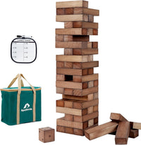 ApudArmis 60 Pcs Tumble Tower - Brown / M-Stack to 3.2 FT