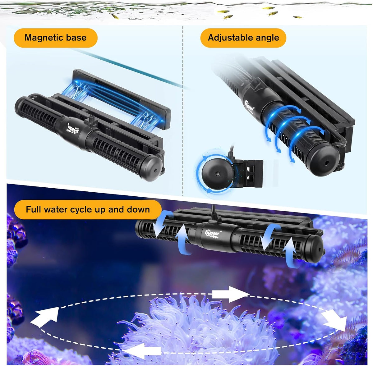 hygger Aquarium Wave Maker - 65W - image 2