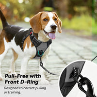 PoyPet No Pull Dog Harness Medium with Front Clip & Neck Release - XS / Grey - image 3