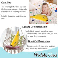 zhidiloveyou Banana Plush Pillow Stuffed Banana Plush Cute Fruit Toy - 27.5 INCH - image 4