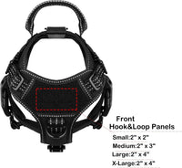 Tactical Dog Harness for Large Dogs, Reflective No Pull Dog Vest - Small (Pack of 1) / Black - image 4