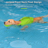 Queenmore Dog Life Jacket with Front Float - Small / Green - image 2