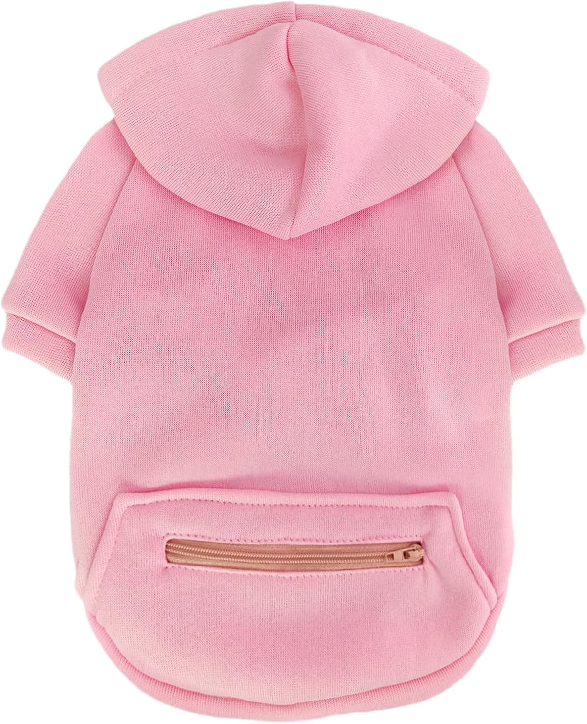 Dog Hoodies for Small Dogs with Zipper Pocket - Pink2 / X-Small - image 3