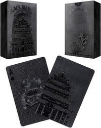 EAY Gold Waterproof Playing Cards - Black Tower 1-pack - image 3