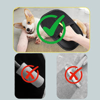 Magic Brush Pet Hair Removal Glove for Cats & Dogs, 2 Pcs Electrostatic Glove for Pet Hair, Cat Grooming Gloves for Hair Removal, Reusable Cat & Dog Hair Remover for Couch, Furniture, Carpet, Curtain