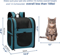 Apollo Walker Cat Backpack Carrier, Support Frame - Teal / Medium-Standard - image 2
