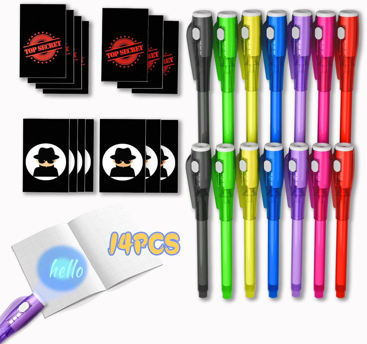 Invisible Ink Pen Spy Game for Kids - 14top Serect