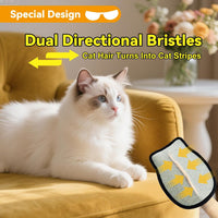 Electrostatic Pet Hair Removal Gloves – Essentials for Cats - Yellow‑Black-2pcs - image 4