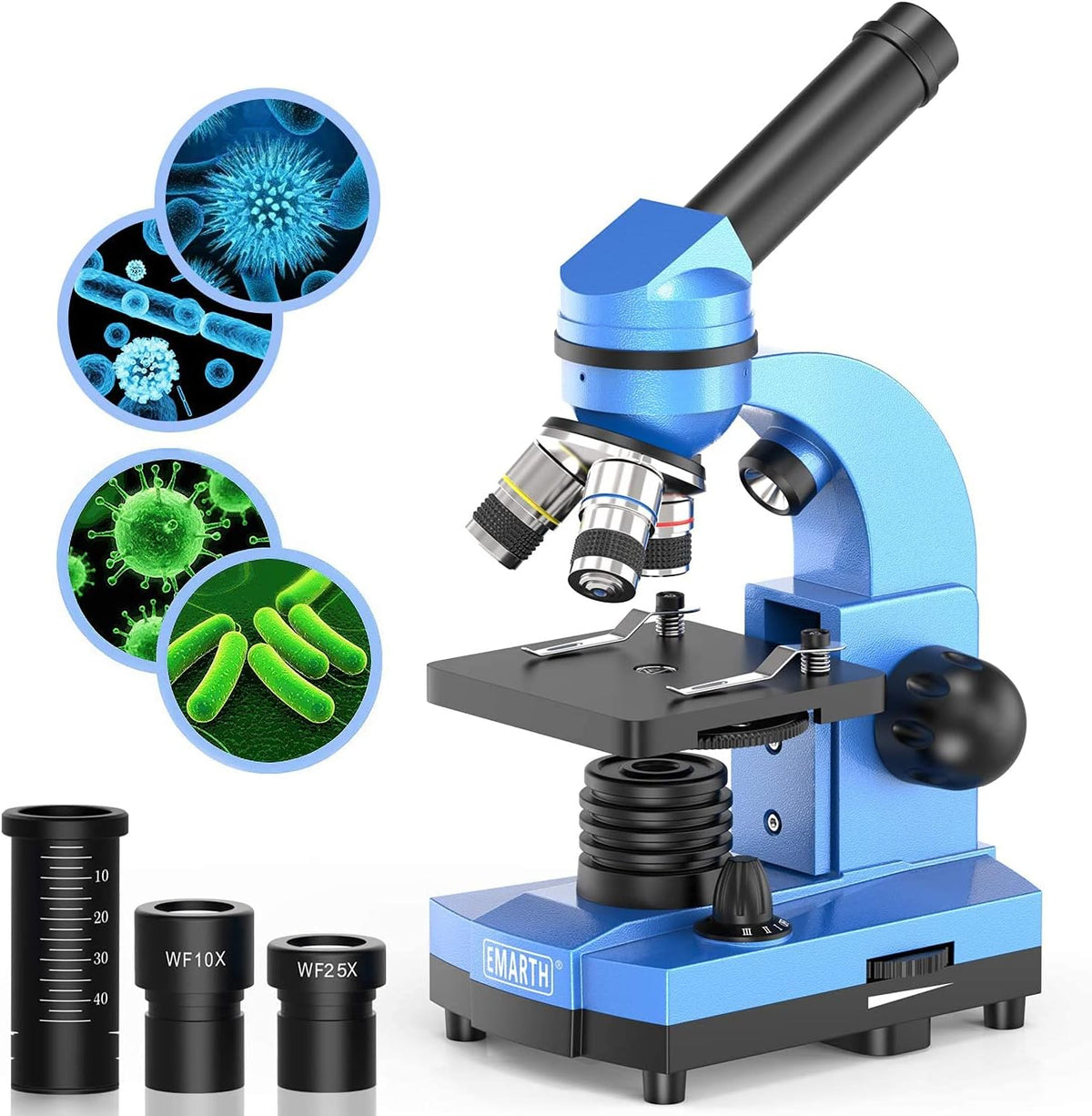 Microscope for Kids Beginners Children Student, 40X