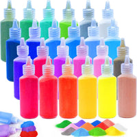 36 PCS Art Sand Kit, DIY Scenic Sand Painting & Wedding Decoration Bottles – Fun for Kids & Family - 24 Color