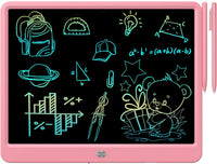 FLUESTON LCD Writing Tablet for Kids - 13"W x 9.8"H / Cute Pink