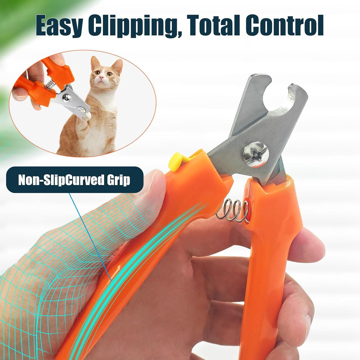 Dog Nail Trimmers #767C, Large and Small Breed Pet Nail Clippers – Essentials for Dogs - Red - image 3