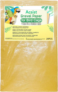 10PCS Gravel Paper for Bird Cage - 16”x 10”-20PCS