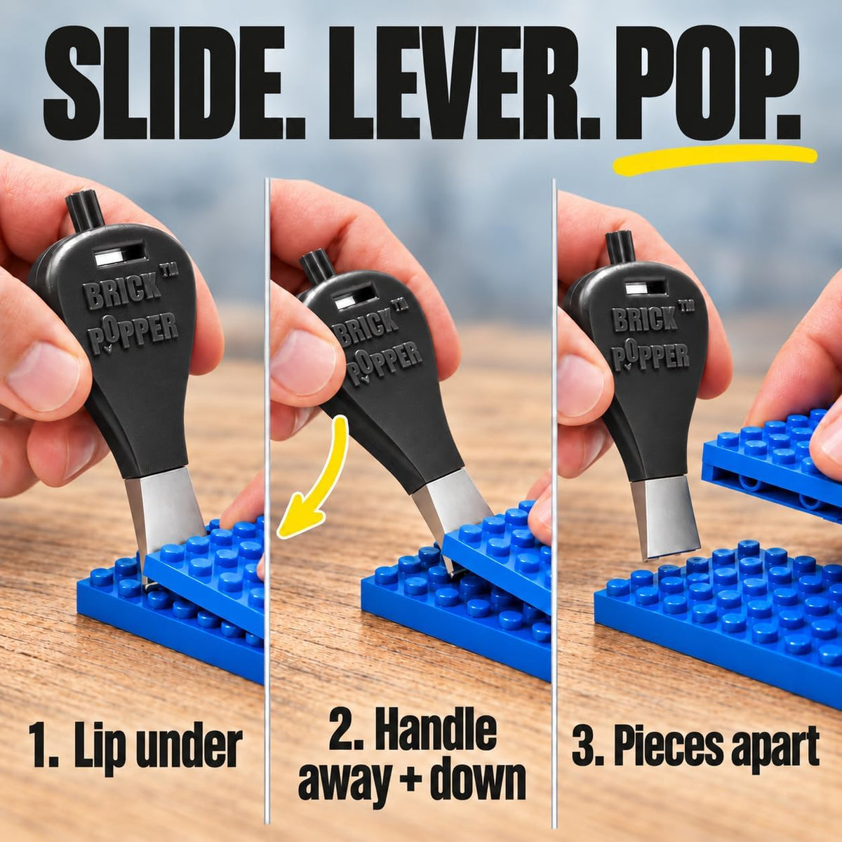 Brick Popper Brick Separator Tool, Building Block Remover Gadget - Black - image 3