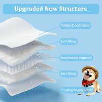 Dog Cooling Mat, Premium Lightweight Pet Cooling Blanket Bed Cover for Dogs, Cat, Puppies | Ice - X-Large / Double-Sided Printing - image 4
