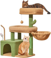 Taoqimiao 32.2in Cat Tree with Toy - Cactus / 32.2 inch - image 4