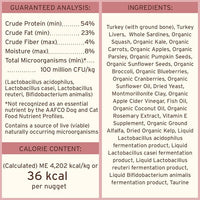 Primal Freeze Dried Raw Dog Food Nuggets, Turkey & Sardine Complete & Balanced Meal, Also Use as Topper or Treat, Premium, Healthy, Grain Free, High Protein Raw Dog Food, 14 oz